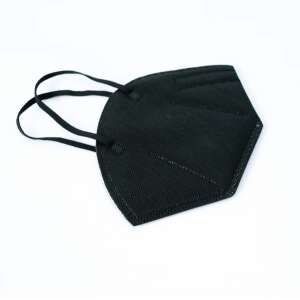 FFP2 black face mask, particulate respirator, CE certified - Mouth mask