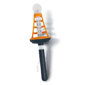 Kokido Storm úszó hőmérő medence számára, piros és narancssárga színben, LED fényekkel - Medence kiegészítő