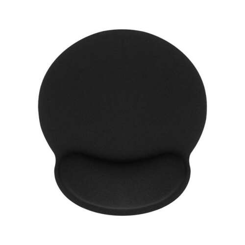 Ergonomic mouse pad with wrist rest, black