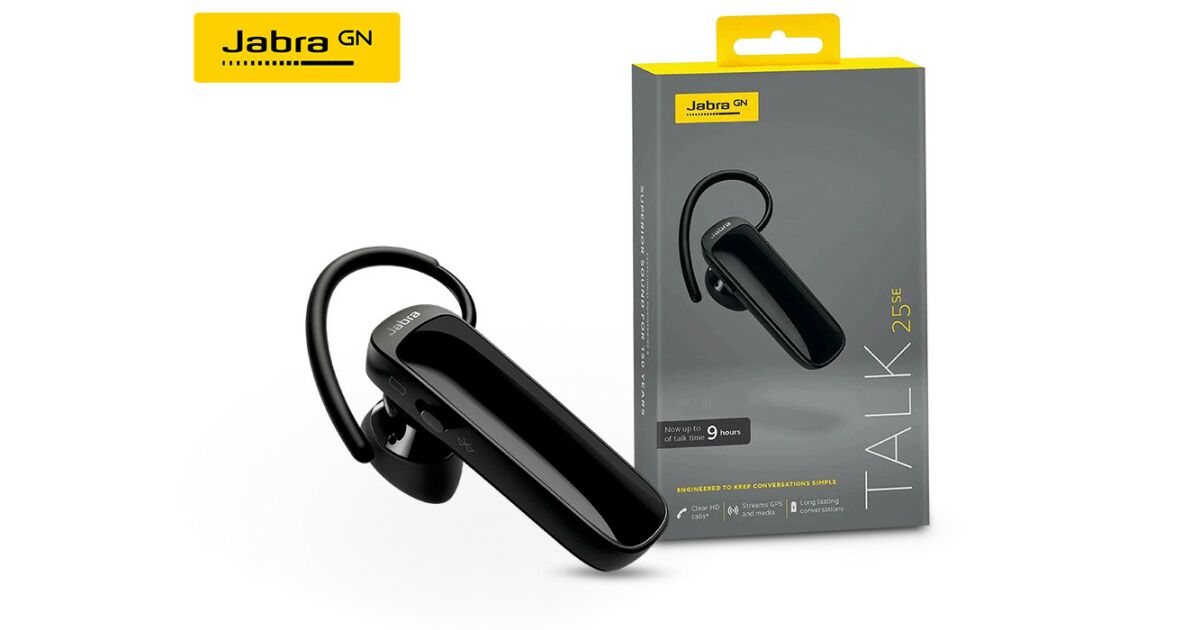 イヤホン Jabra Talk 25 SE Jabra Talk 25 SE Bluetooth headset v5.0 - MultiPoint - fekete