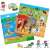 Galt Reusable Sticker Book Sports, scene with horse riding activities, kids riding horses, jumping over fences, grooming horses