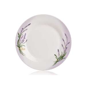 Porcelán Levendula Lapostányér - 24 cm