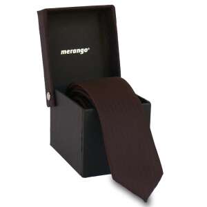 Bordó mintás nyakkendő dobozban, Merango márka - Nyakkendő