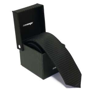 Merango Elegáns Keskeny Nyakkendő - Fekete - 4,5 x 144 cm