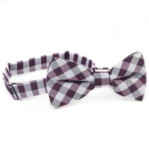 Lila és fehér kockás csokornyakkendő férfiaknak - Nyakkendő