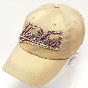 New York Baseball Sapka - Bézs - Strasszos