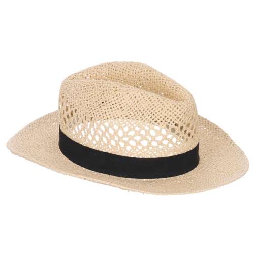 Nyári Széles Karimájú Lyukacsos Szalma Kalap - 59 cm
