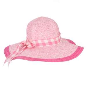 Rózsaszín napszemüveg kockás szalaggal - Női kalap
