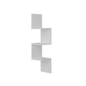 Sarok white corner wall shelf, 25x105x22 cm, modern design - Furniture