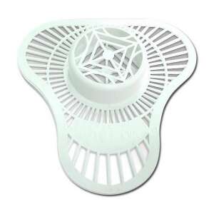 Biała plastikowa kratka do pisuaru z koszykiem dla higieny - Alpha