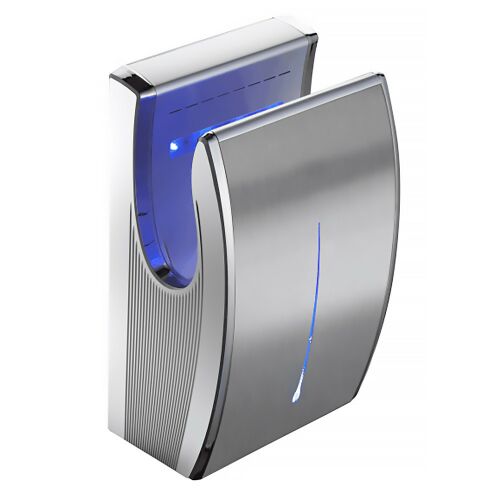 Alpha Mini Luftstrom Händetrockner - Edelstahl mit HEPA Filter