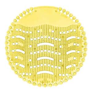 Sitko do pisuaru Wave o zapachu cytrynowym, żółty plastikowy odświeżacz - Odświeżacz do toalet