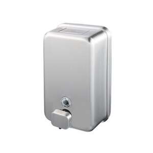 Pompka do mydła w płynie ze stali nierdzewnej z plastikowym zbiornikiem, 1100 ml - Alpha