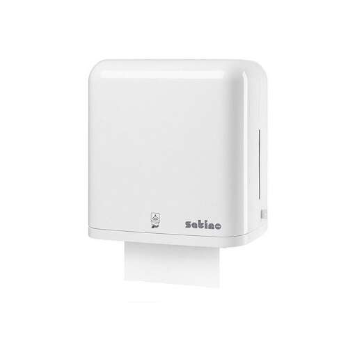 Satino Wepa automatischer Papierhandtuchspender, weiß, sensorgesteuert, für gewerbliche Nutzung