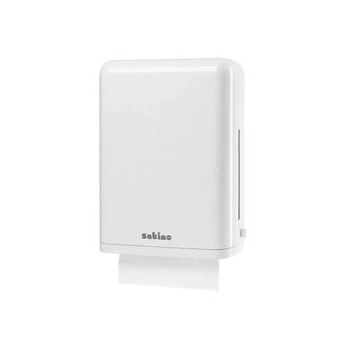 Satino Wepa Maxi biały dozownik na ręczniki papierowe, do ręczników składanych, duża pojemność