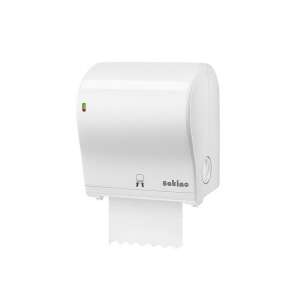 Satino Wepa Autocut Midi ABS Papierhandtuchspender, weiß, mit Füllstandsanzeige - Wepa