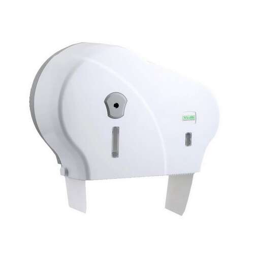 Dispenser de hârtie igienică Vialli Mini NON-STOP, alb, ABS, 10 role