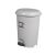 Pedal bin, plastic, ECO grey, with removable basket, 22L NO4 48031938