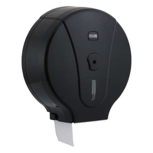 Vialli Maxi Toalettpapír Adagoló - Fekete ABS Műanyag