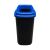 Plafor Sort selektiver Abfallsammler, Mülleimer 28L blau/schwarz 48032046