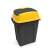 Hippo 70L schwarzer/gelber Kunststoff-Abfalleimer