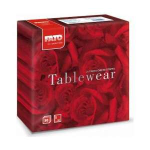 Fato Airlaid Tischdecken, Rosenmuster, 50 Stück - Servietten