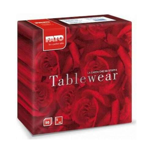 Obrúsky Fato Airlaid, vzor ruže, 50 kusov