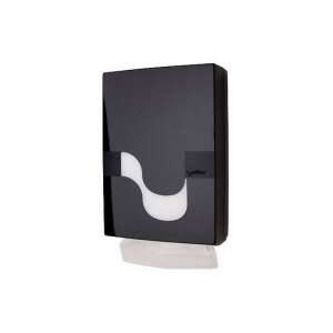 Dispenser de prosoape de hârtie Celtex Megamini Slim negru, Dispenser de prosoape de hârtie Interfold și Multifold - Celtex