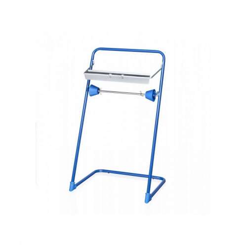 Držiak na papierové utierky Celtex, modrý kovový stojan, pre veľké rolky