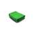 Green microfiber cleaning cloth, 40x40cm, 300g/m2, for dusting, cleaning car interiors, and more