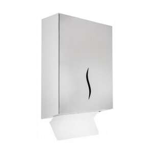 Dyspenser na ręczniki papierowe ze stali nierdzewnej, 300 arkuszy, ręczniki składane w kształcie V i C - Dayco