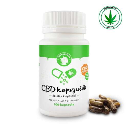 Cannadorra CBD kapszulák 1000mg, táplálék kiegészítő, 100 kapszula - Étrendkiegészítő