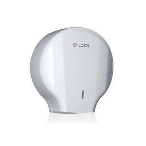 Dispenser de hârtie igienică Losdi mini, din plastic ABS alb, pentru băi mici - Dozatoare de hârtie igienică