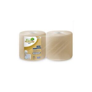 Lucart ECO Natural ipari törlő 2 rétegű, 800 lapos, 2 tekercs/zsugor 116936110 - Хартиени кърпи