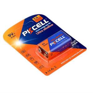 PKCELL 9V 6LR61 Ultra Alkaline Batterie - Batterien