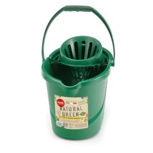 Fass Natural Green vedro na mop s vyžmýkavacím košíkom, oválne, zelené - Vedro a miska pre domácnosť