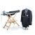Ariete Duetto Garment Steamer and Iron on ironing board with suit
