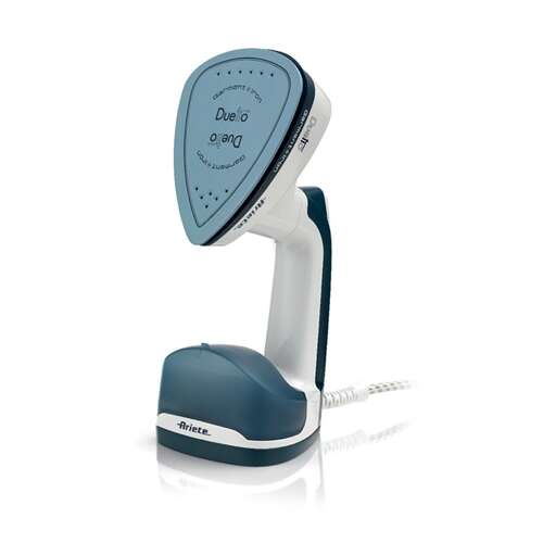 Ariete Duet Garment Steamer and Iron 6246, 2-in-1 garment steamer and iron, white and blue