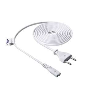 Akyga AK-RD-06A "Nyolc" power cable, 1.5m, white, IEC C7 connector - Cable