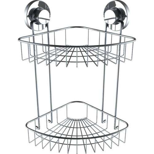 Öntapadós rácsos polc dupla - sarok