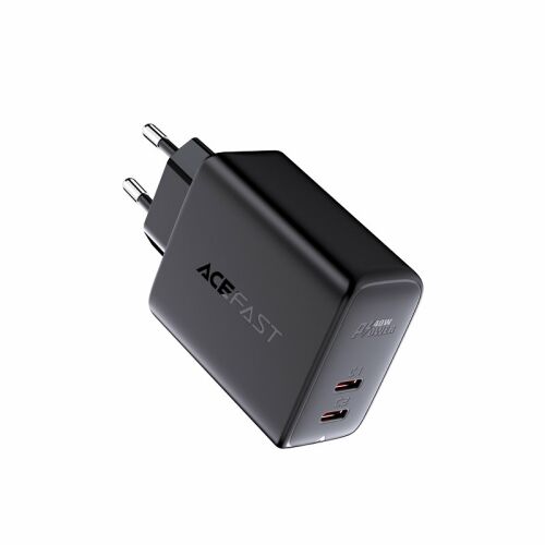 Acefast A9 40W USB-C Fali Töltő Fekete