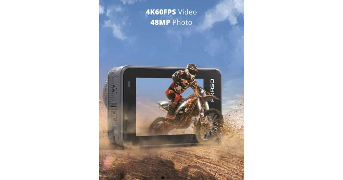 Akaso Brave 8 fényképezőgép sportfotózáshoz 48 MP 4K Ultra HD CMOS 25,4 / 2  mm (1 / 2") 114,8 g, Pepita.hu
