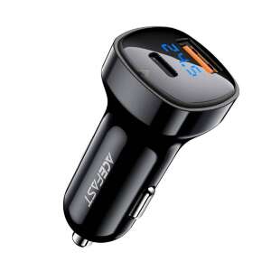 Acefast car charger 101W 2x USB Type C / USB, PPS, Power Delivery