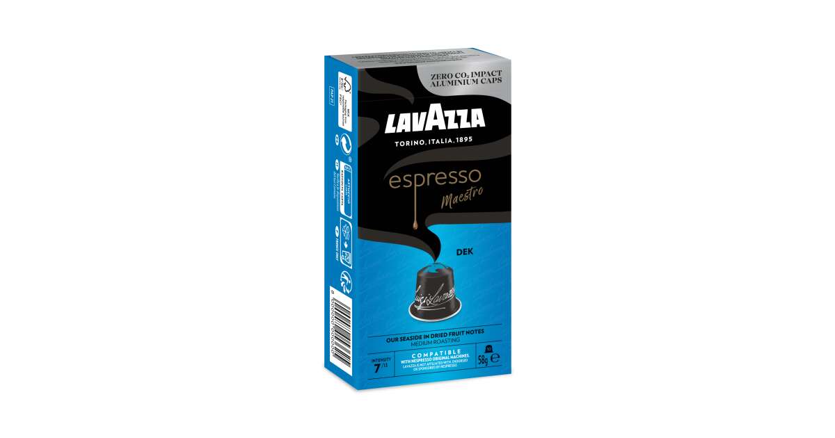 Lavazza decaffeina Nespresso compatibil cu Lavazza, pachet de capsule de aluminiu de 10 x 5,8 g, decofeinizate 8000070053601 48079205