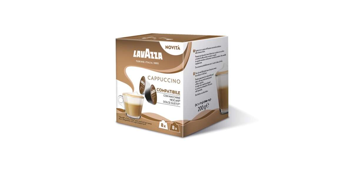 Lavazza cappuccino dolce gusto capsule pack 8pcs + 8 pcs 200g 8000070042391  