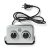 Top view of Nedis HTFA17GY Ceramic PTC Heater controls and power cord