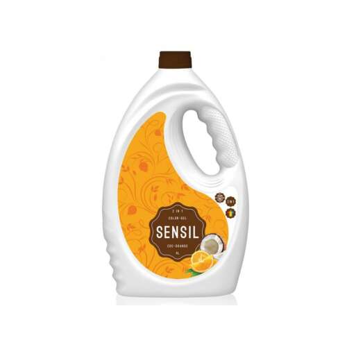 Sensil Prací gél 2 v 1, 4 litre, Coc-Orange Color, s vôňou kokosu a pomaranča