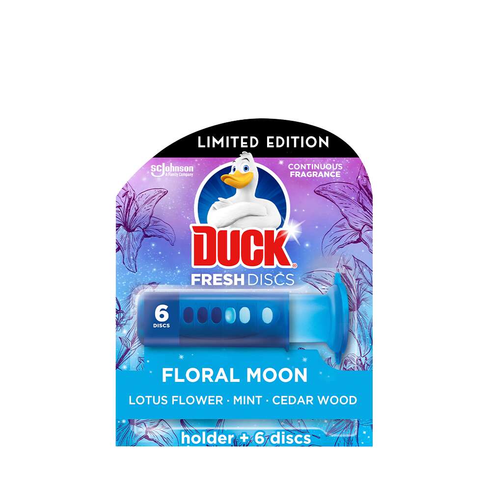 Wc öbíltő korong zselés 36 ml fresh discs duck® floral moon