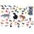 Set mit 48 Plastik-Tierfiguren, darunter Nutztiere, Dinosaurier, Safari-Tiere und Meerestiere