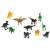 Set mit 12 Plastik-Dinosaurierfiguren
